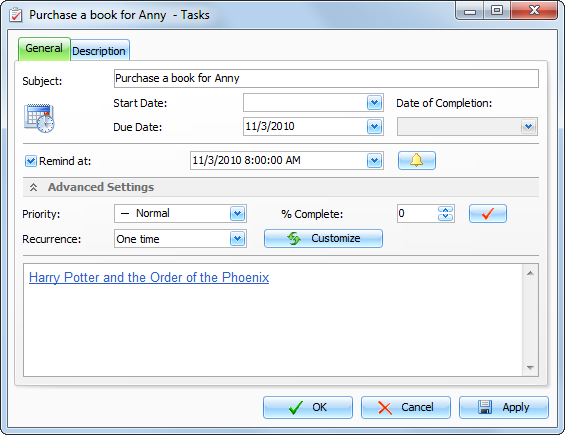 Edit Task