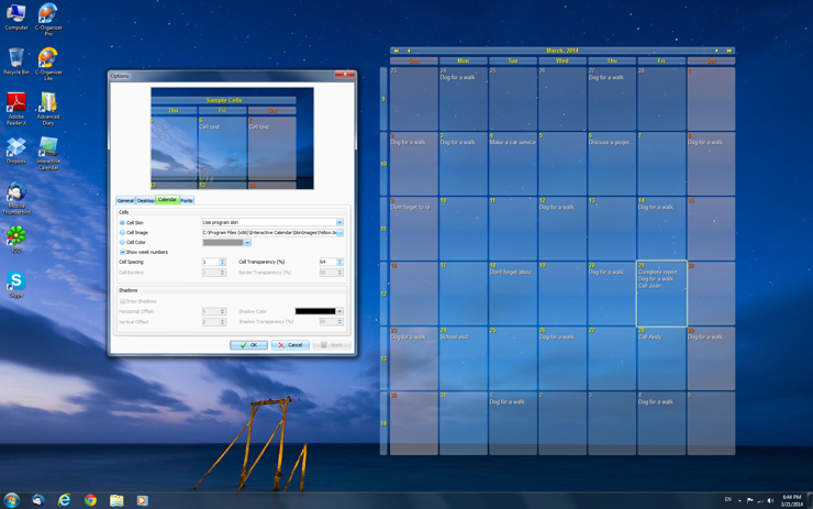 Desktop Calendar Wallpaper Creator : Interactive calendar free desktop software and Desktop Calendar Wallpaper Creator : Interactive calendar free desktop software and