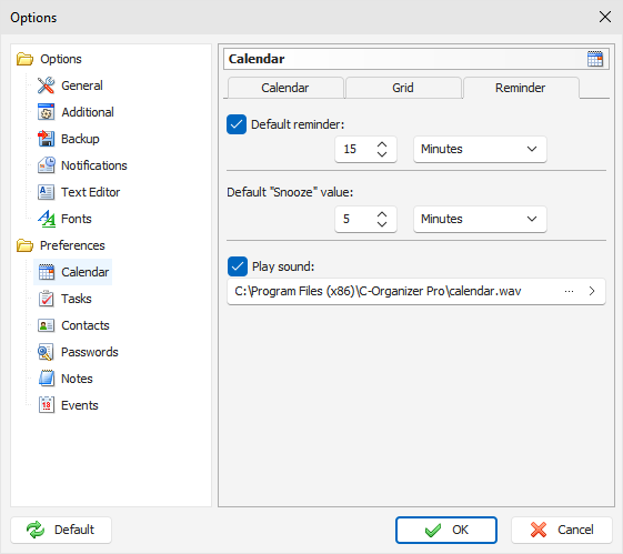 Preferences_Calendar_Reminder