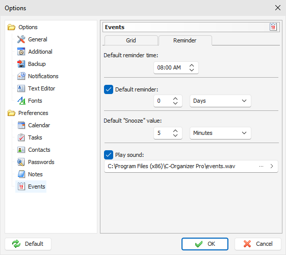 Preferences_Events_Reminder