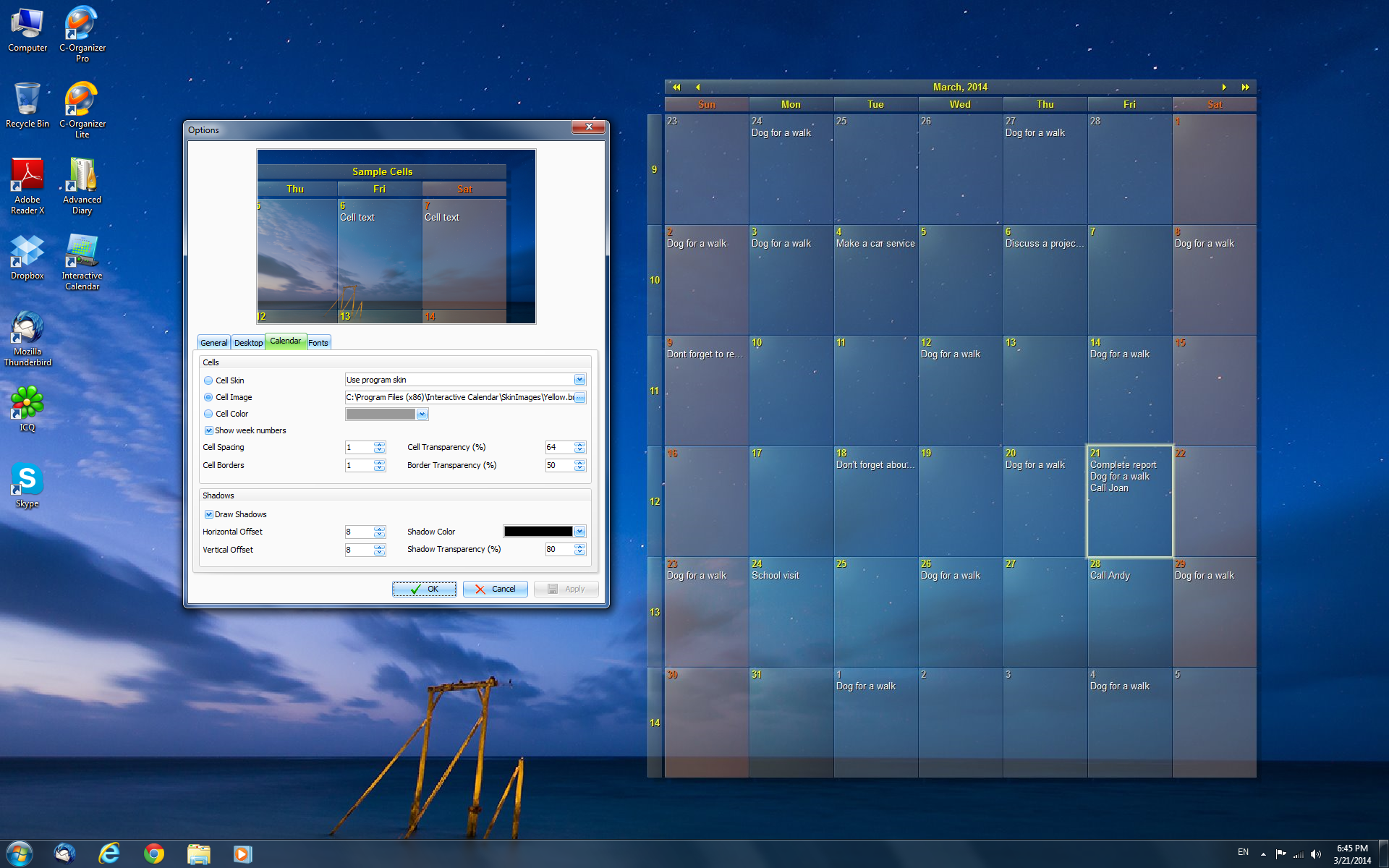 Interactive Calendar software - Screenshots | CSoftLab